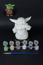 Kendin Boya Set - Baby Yoda - Grogu - Star Wars - Figür / Büst - 12cm